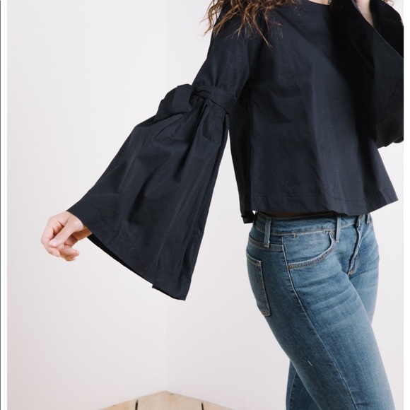 Free People Obviously Yours black cotton blouse XS - Picture 7 of 8